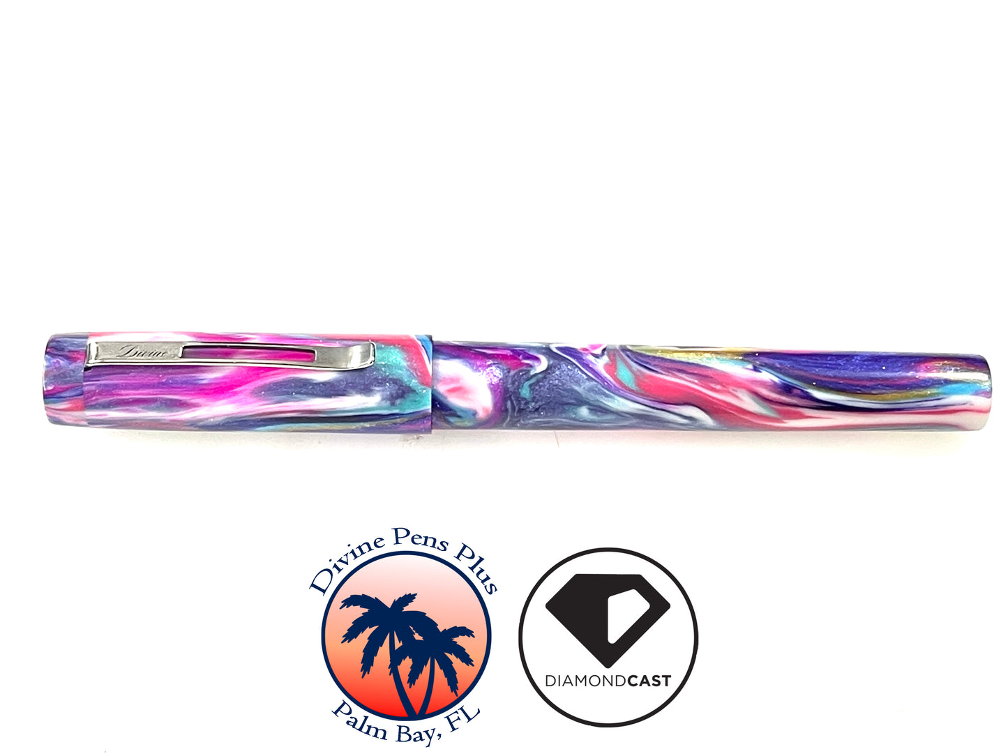 Agape Fountain Pen - Custom DiamondCast™ Multi-color