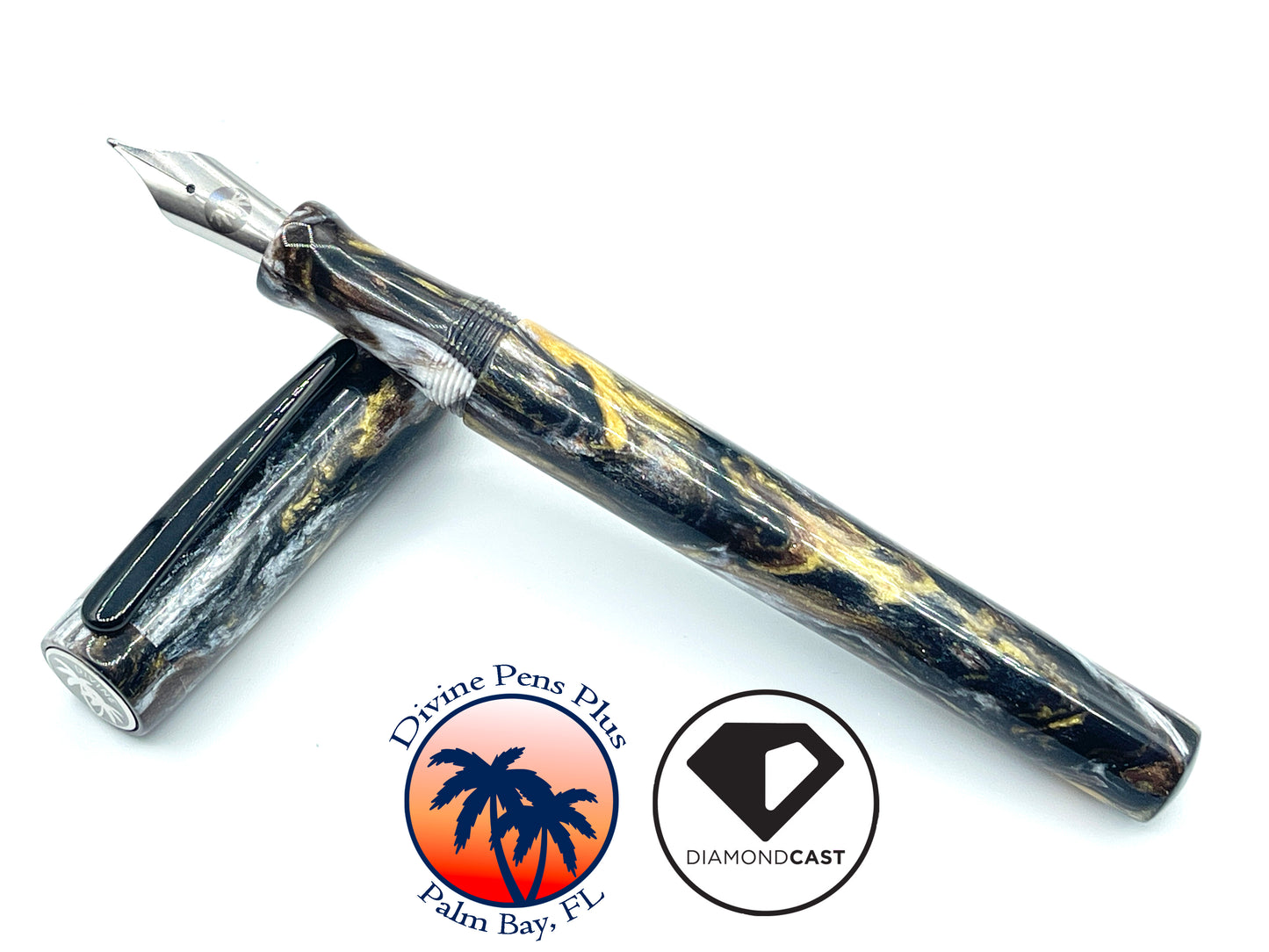 Agape Fountain Pen - "Metallurgy" DiamondCast™