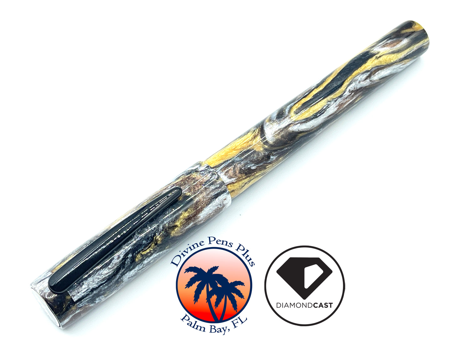 Agape Fountain Pen - "Metallurgy" DiamondCast™