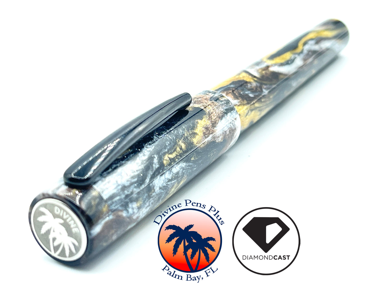 Agape Fountain Pen - "Metallurgy" DiamondCast™