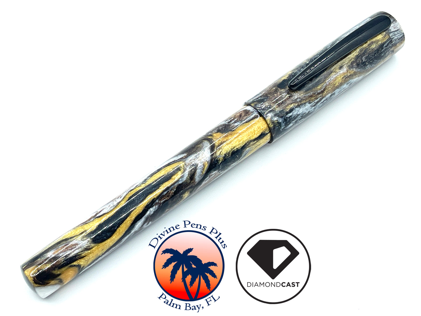 Agape Fountain Pen - "Metallurgy" DiamondCast™