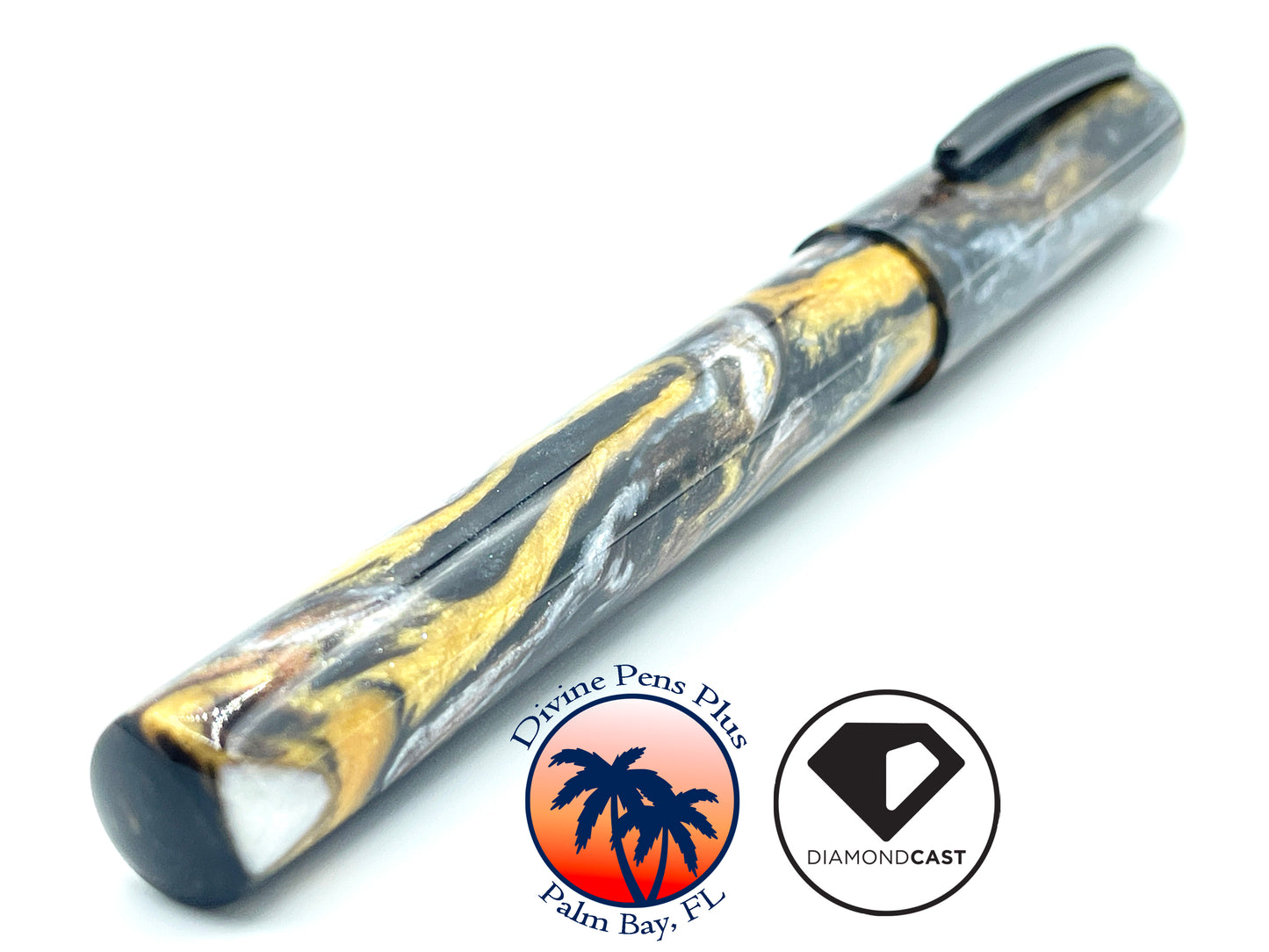 Agape Fountain Pen - "Metallurgy" DiamondCast™