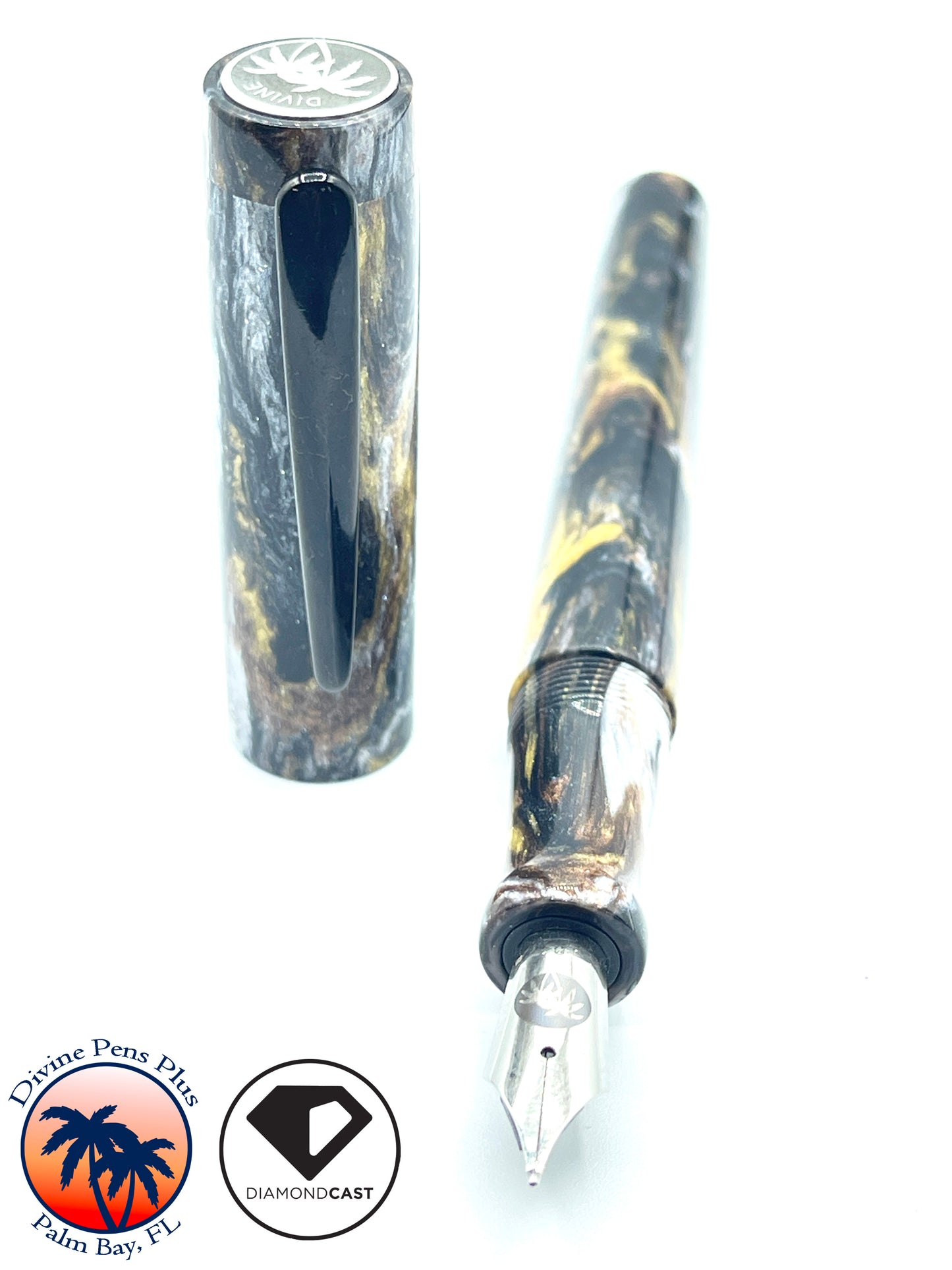 Agape Fountain Pen - "Metallurgy" DiamondCast™