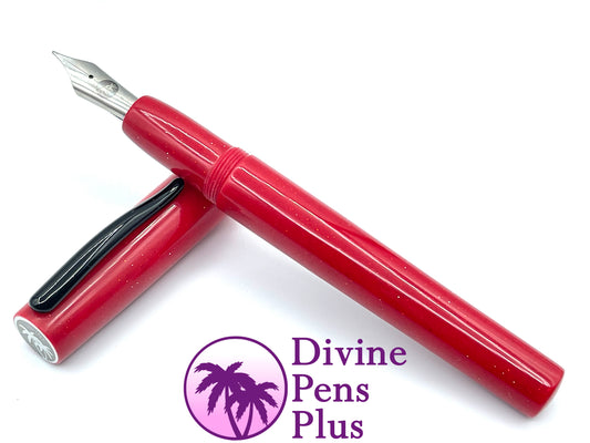 Agape Fountain Pen - "Red Sparkle"