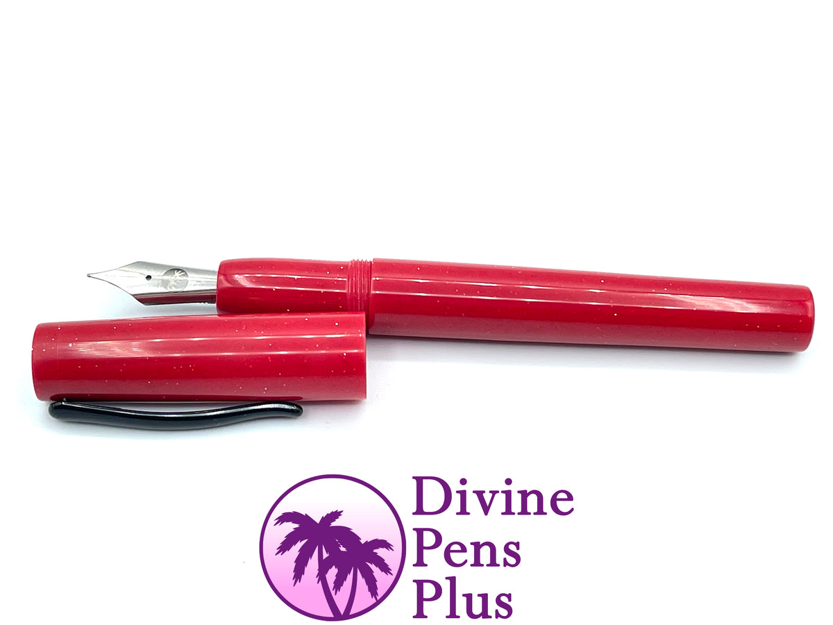 Agape Fountain Pen - "Red Sparkle"