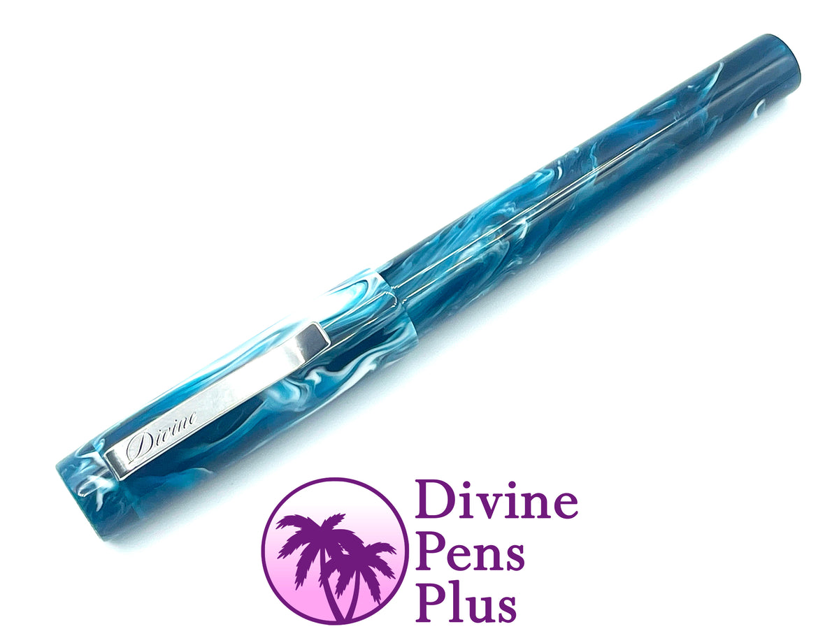 Agape Fountain Pen - "Arctic Blast" Brooks Blanks