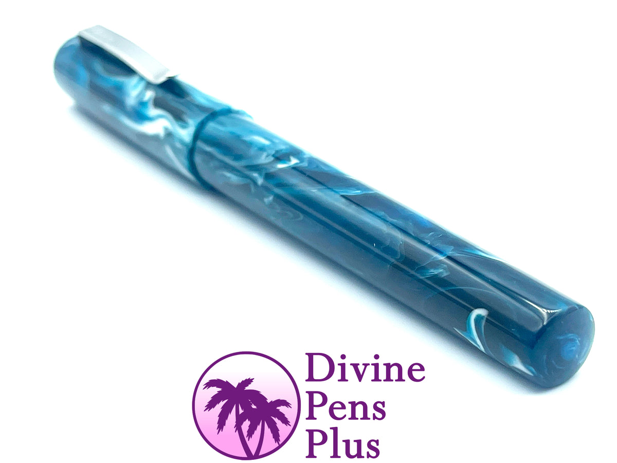 Agape Fountain Pen - "Arctic Blast" Brooks Blanks