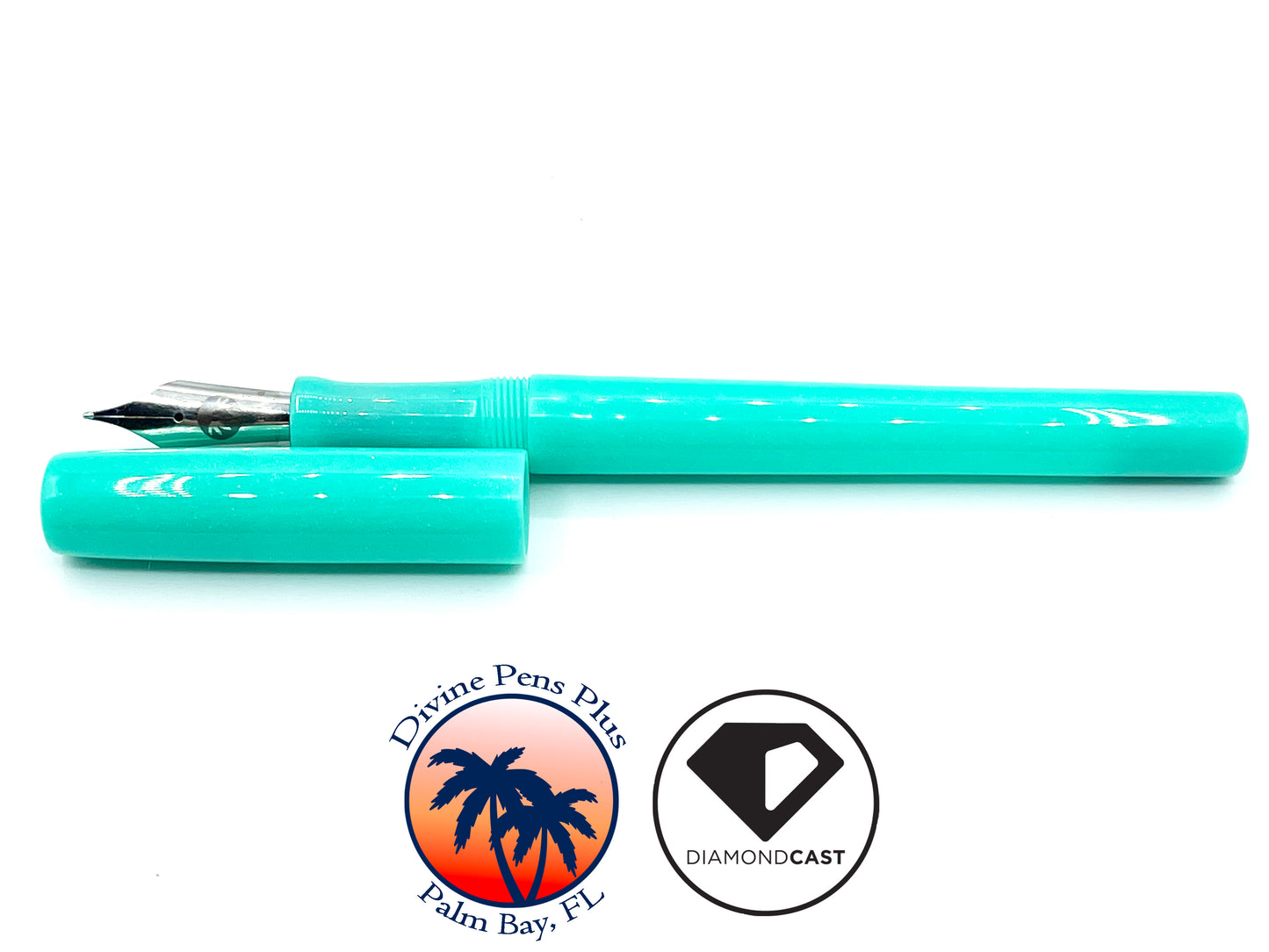 Caritas Fountain Pen - Aqua DiamondCast™