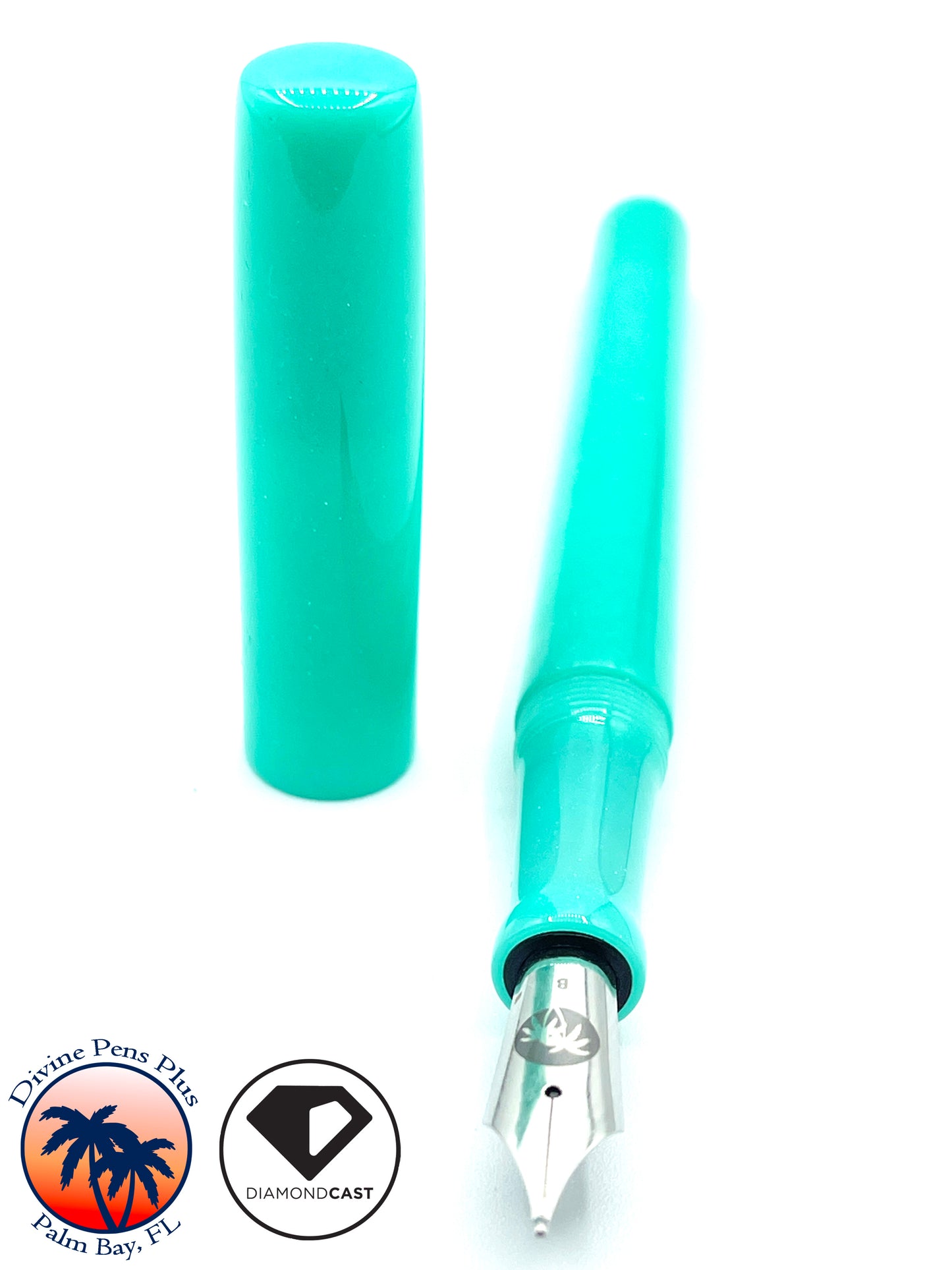 Caritas Fountain Pen - Aqua DiamondCast™