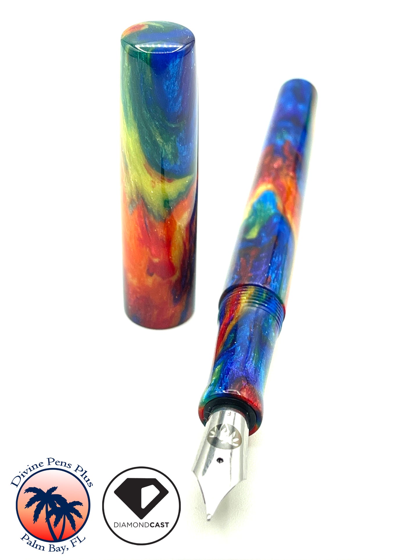 Caritas Fountain Pen - "Oil Slick" DiamondCast™