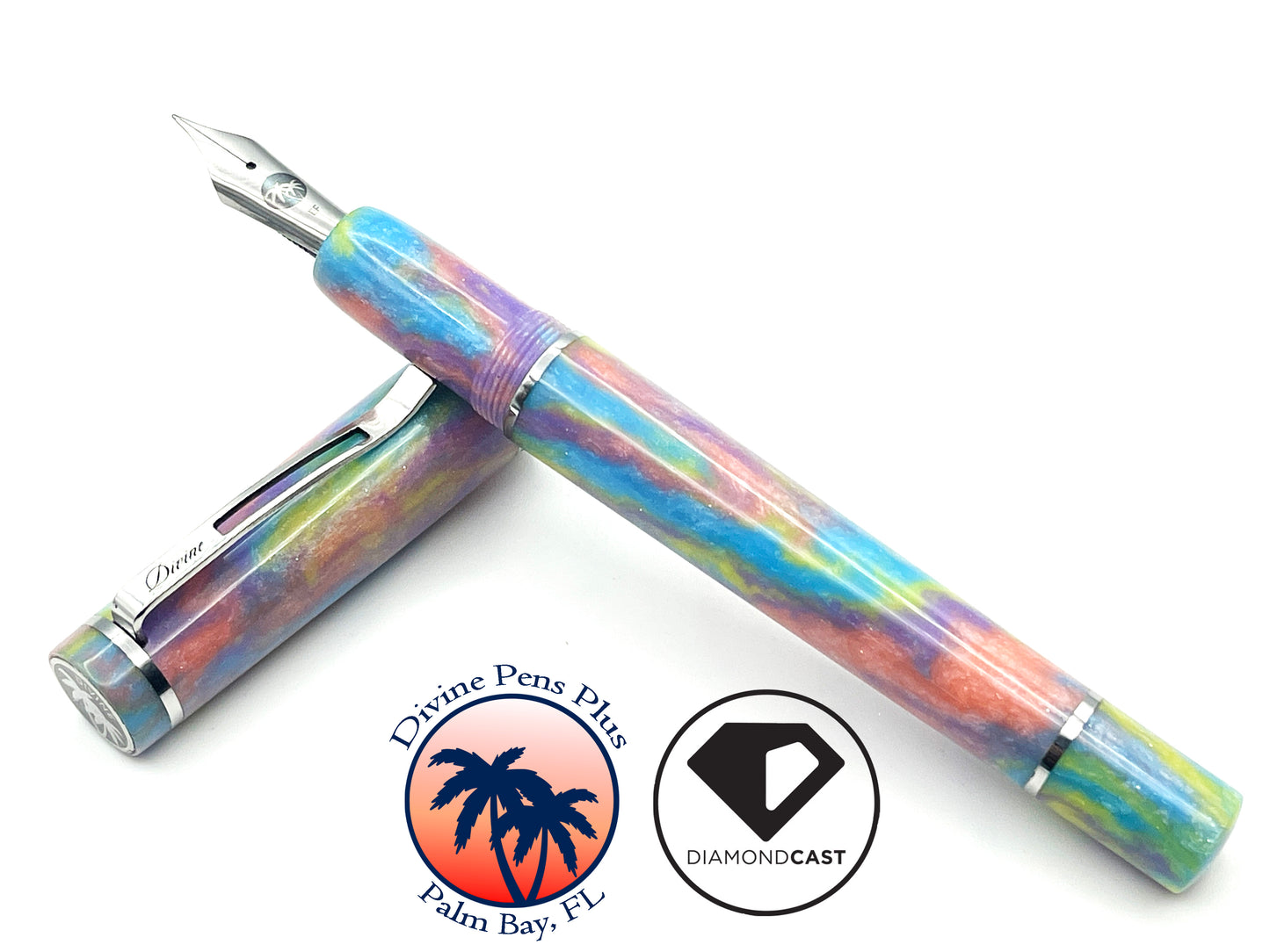 Divinus Fountain Pen - "Unicorn Poop" DiamondCast™