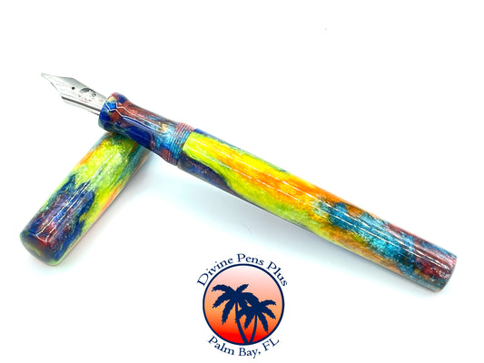 Spes Fountain Pen - "Birds of Paradise" DiamondCast™