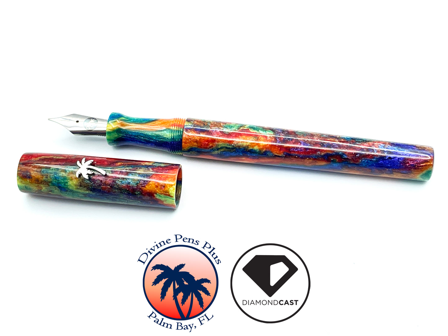 Spes Fountain Pen - "Oil Slick" DiamondCast™