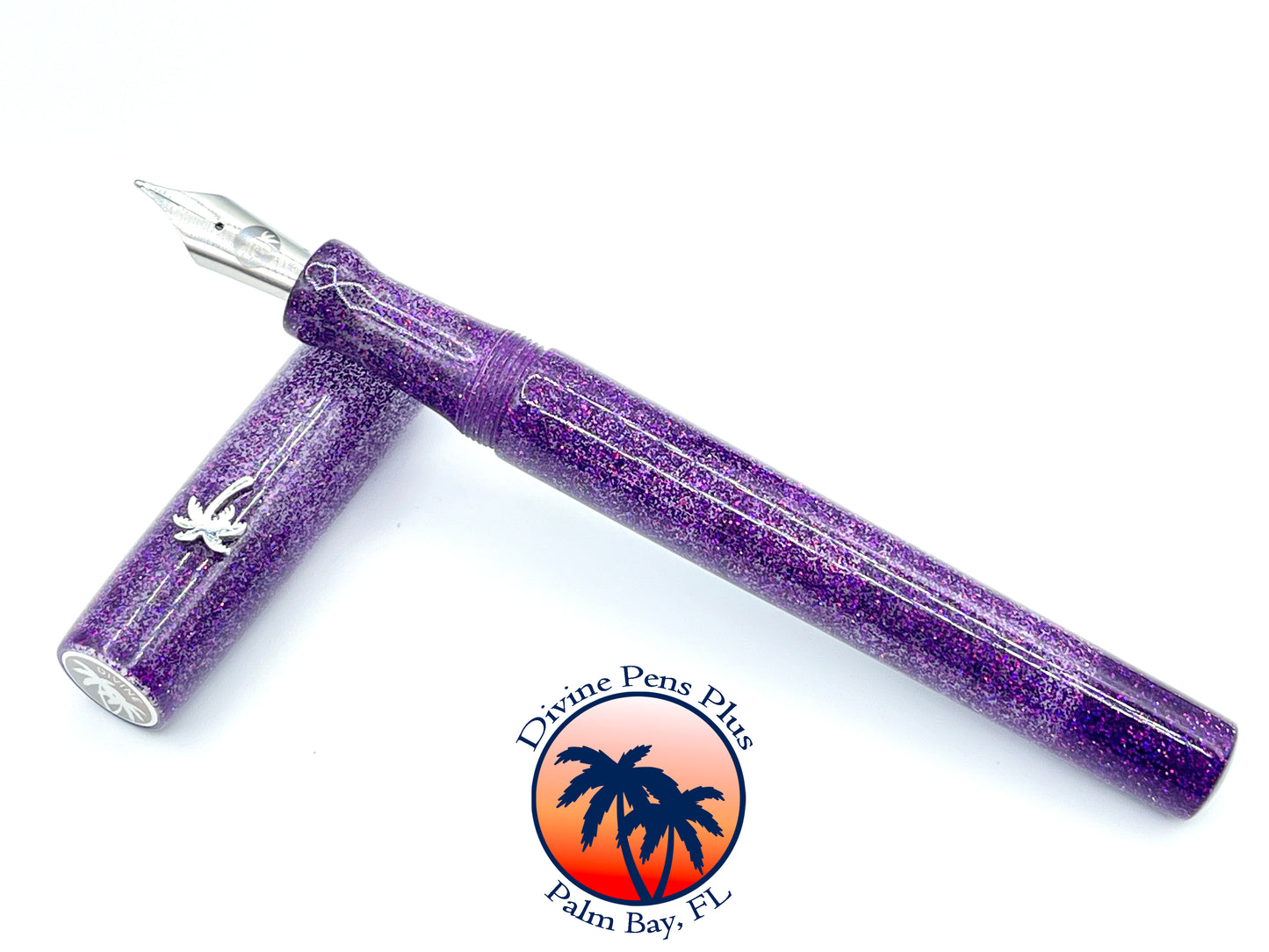 Spes Fountain Pen - "Tanzanite" Glitter