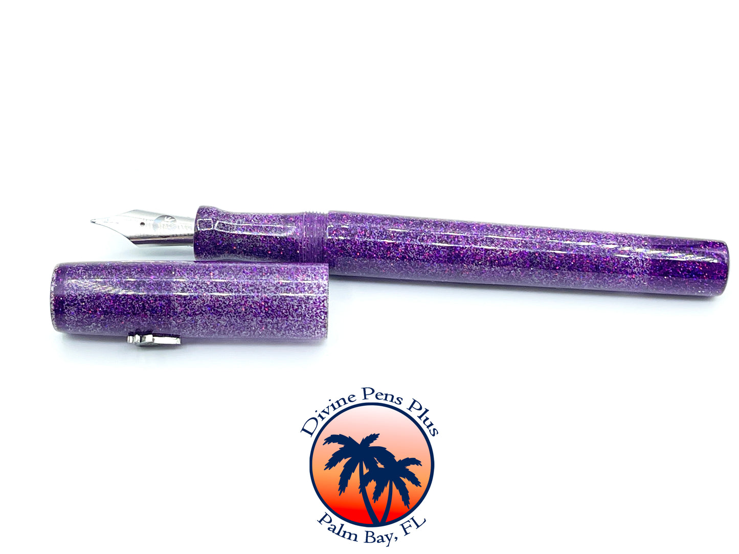 Spes Fountain Pen - "Tanzanite" Glitter