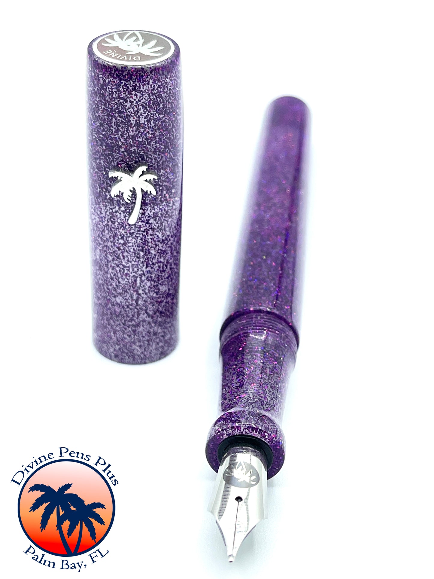 Spes Fountain Pen - "Tanzanite" Glitter