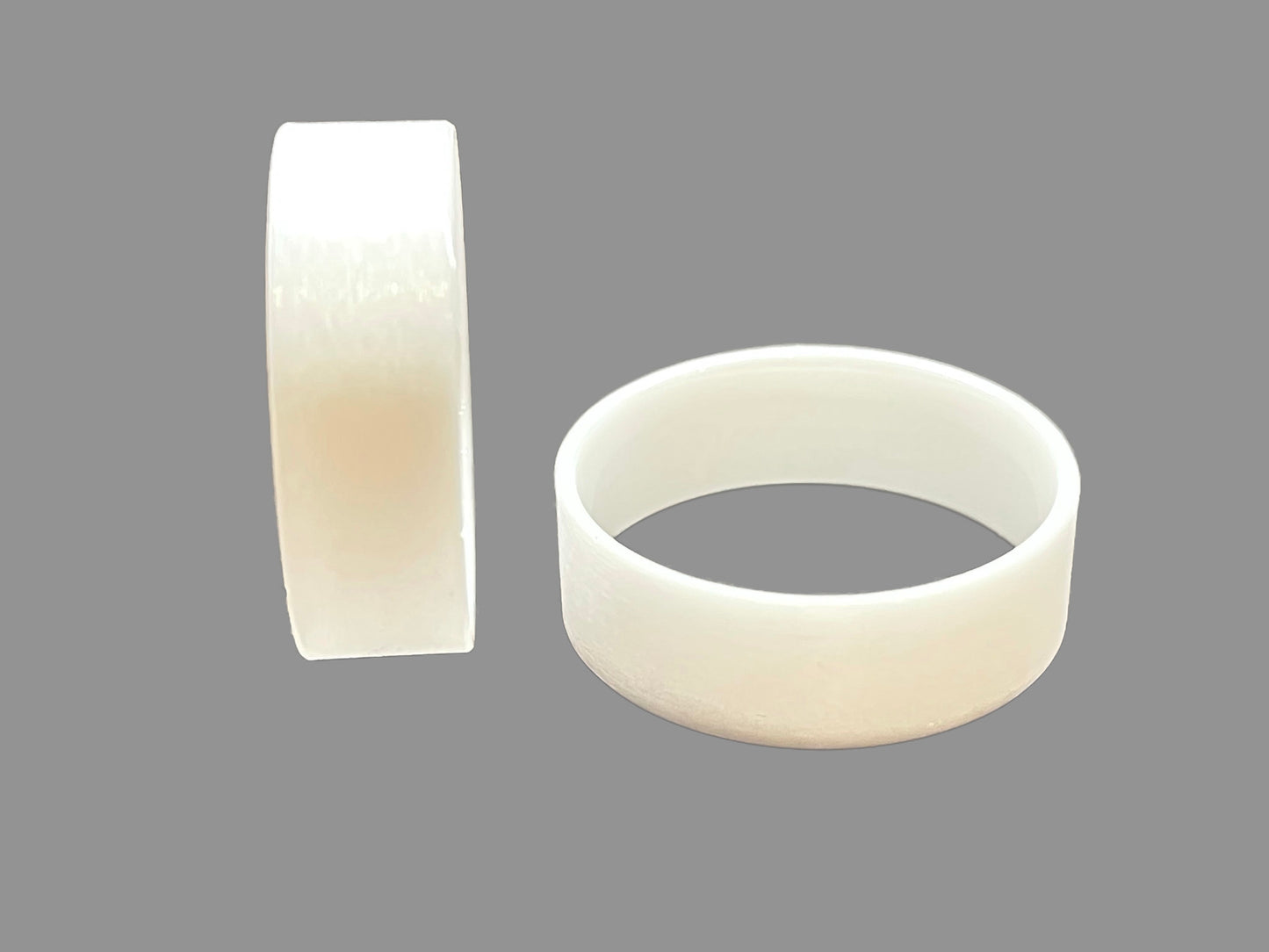 White Ceramic Ring Core - Flat