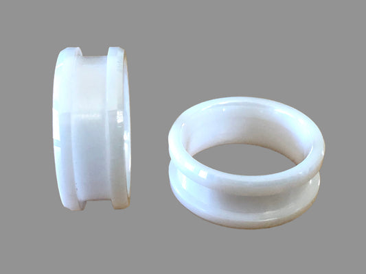 White Ceramic Ring Core - Inlay