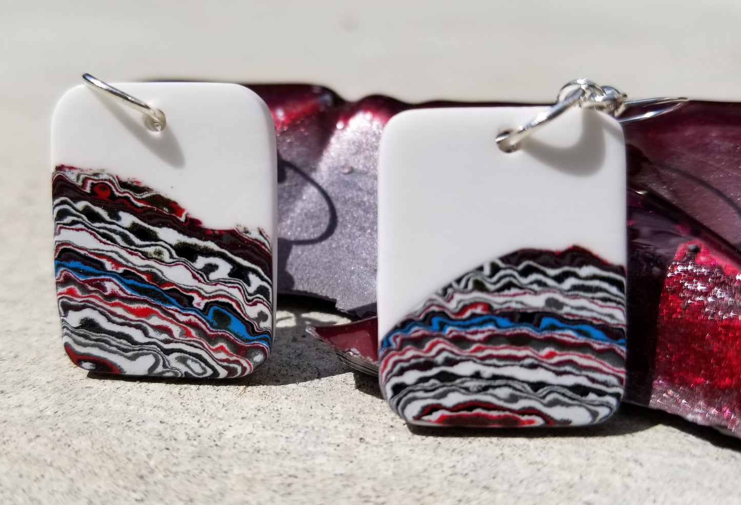 Jewelry Grade Fordite with Resin Divine White Jewelry