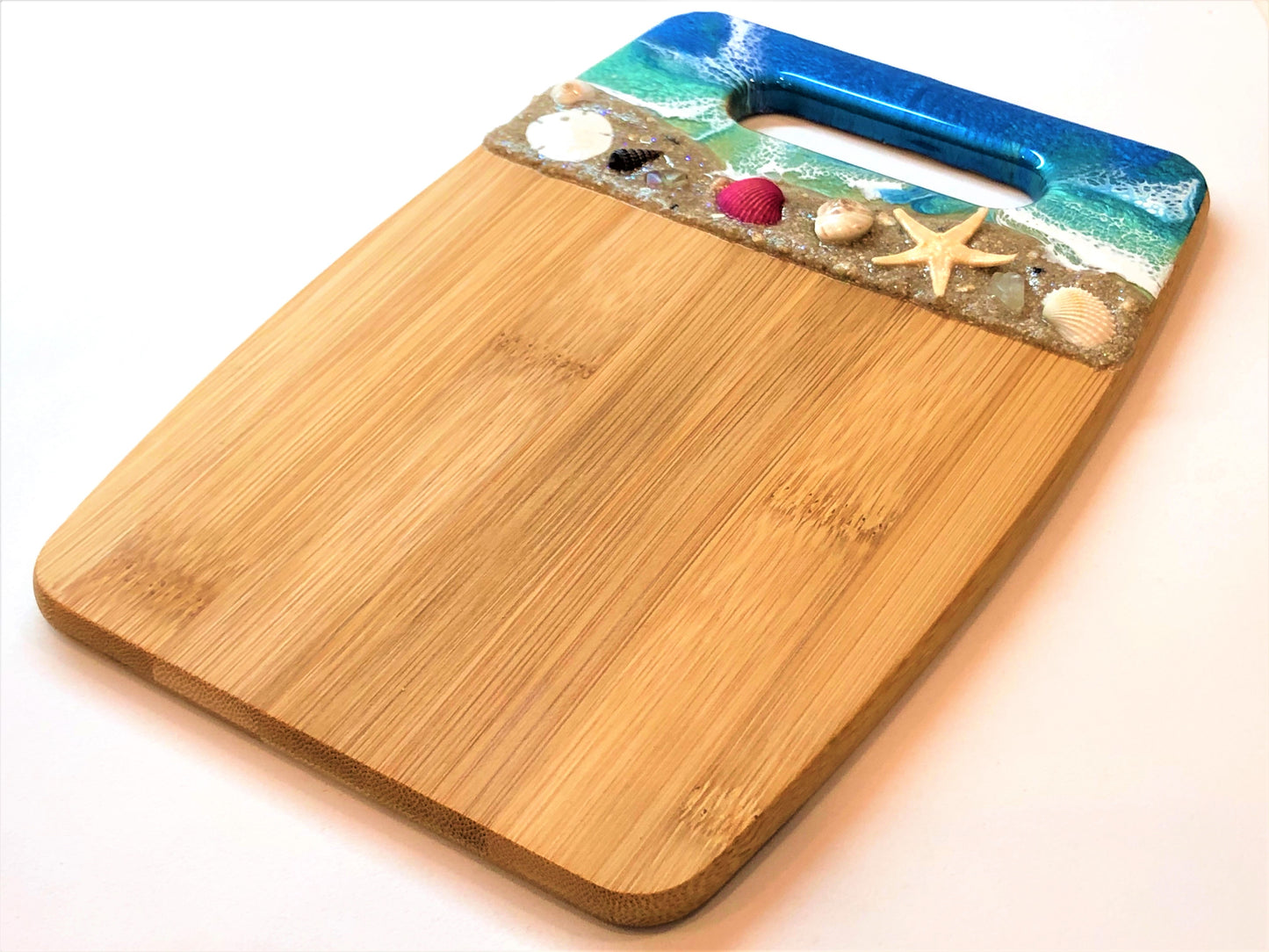 Cutting Board Small #1 - Bamboo with Beach Scene