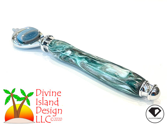 Razor "Fusion" / Chrome - Resin / DiamondCast™ Emerald Isle