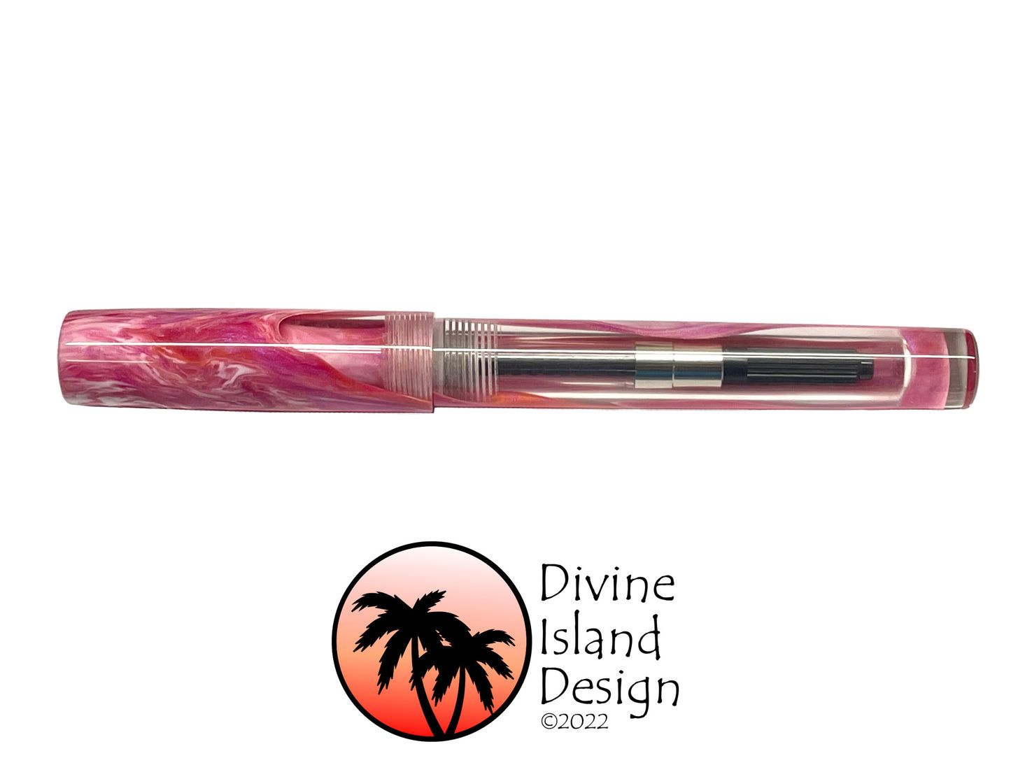 Conch Fountain - "Hibiscus" with Clear - Demonstrator