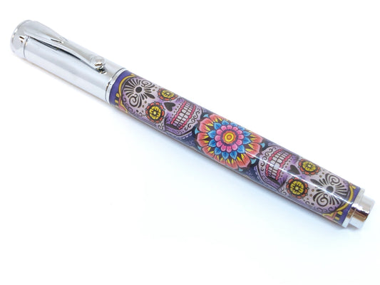 Zen Rollerball / Chrome - Day of the Dead Playing Card Clear Cast