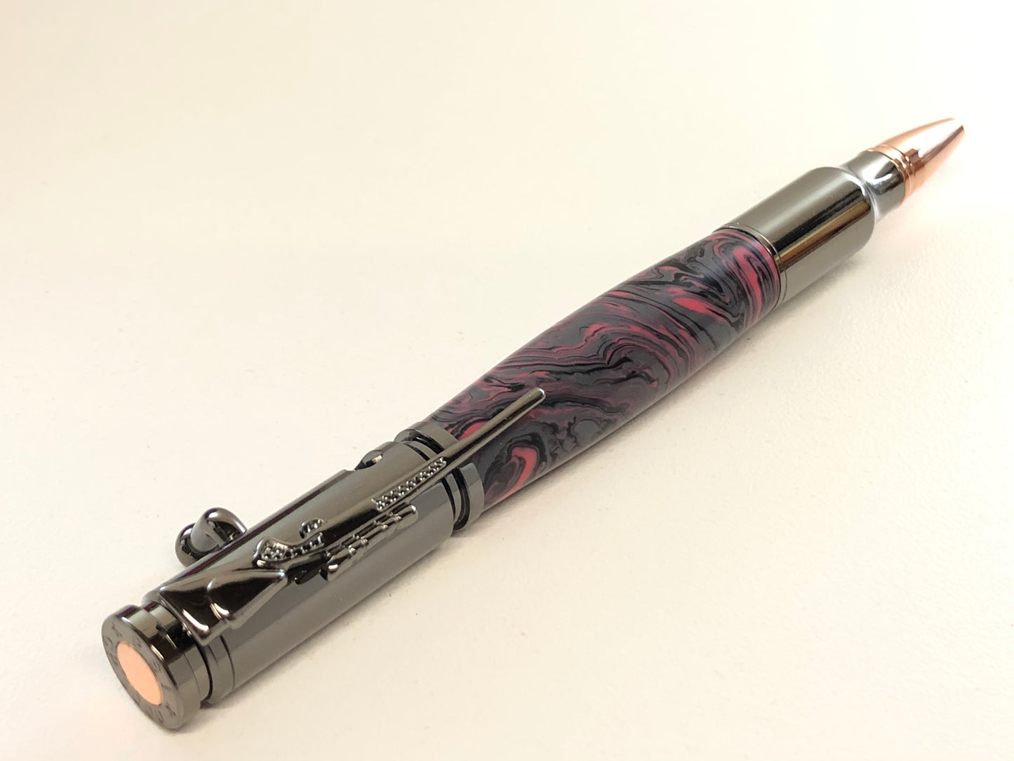 Bolt Action / Gunmetal - Resin / Pretty in Pink