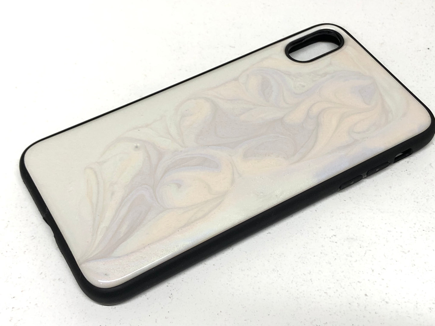 iPhone XS Max Phone Case - "Pearl" Resin