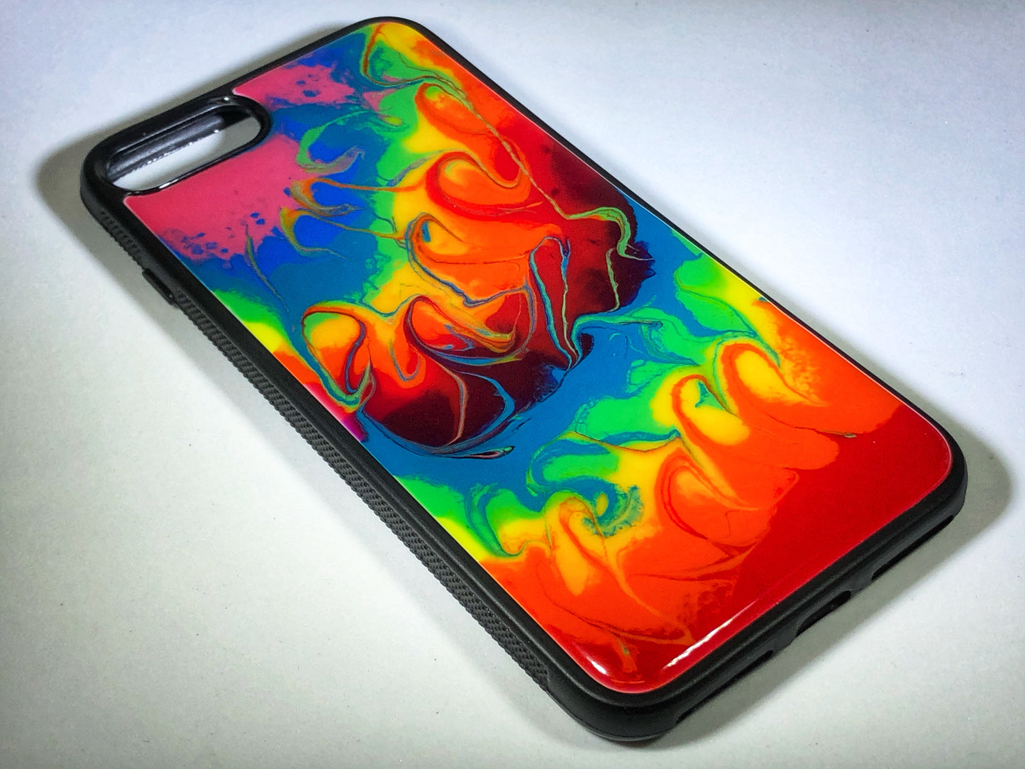 iPhone 7/8 Plus Phone Case - "Tie Dye" Resin
