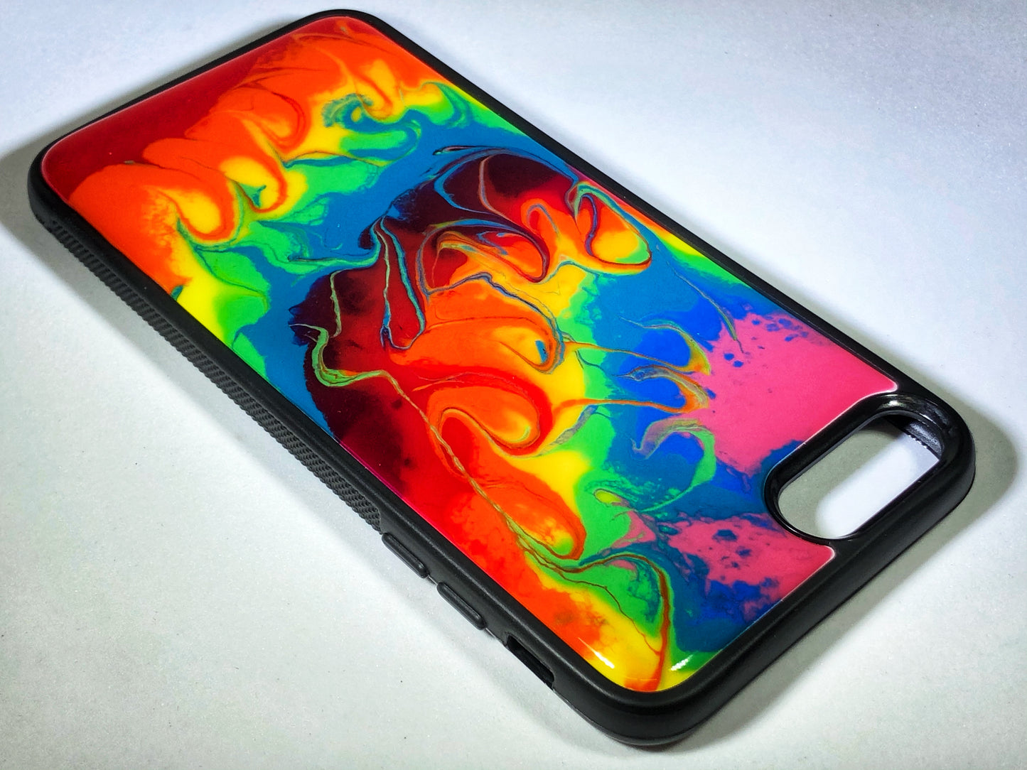 iPhone 7/8 Plus Phone Case - "Tie Dye" Resin