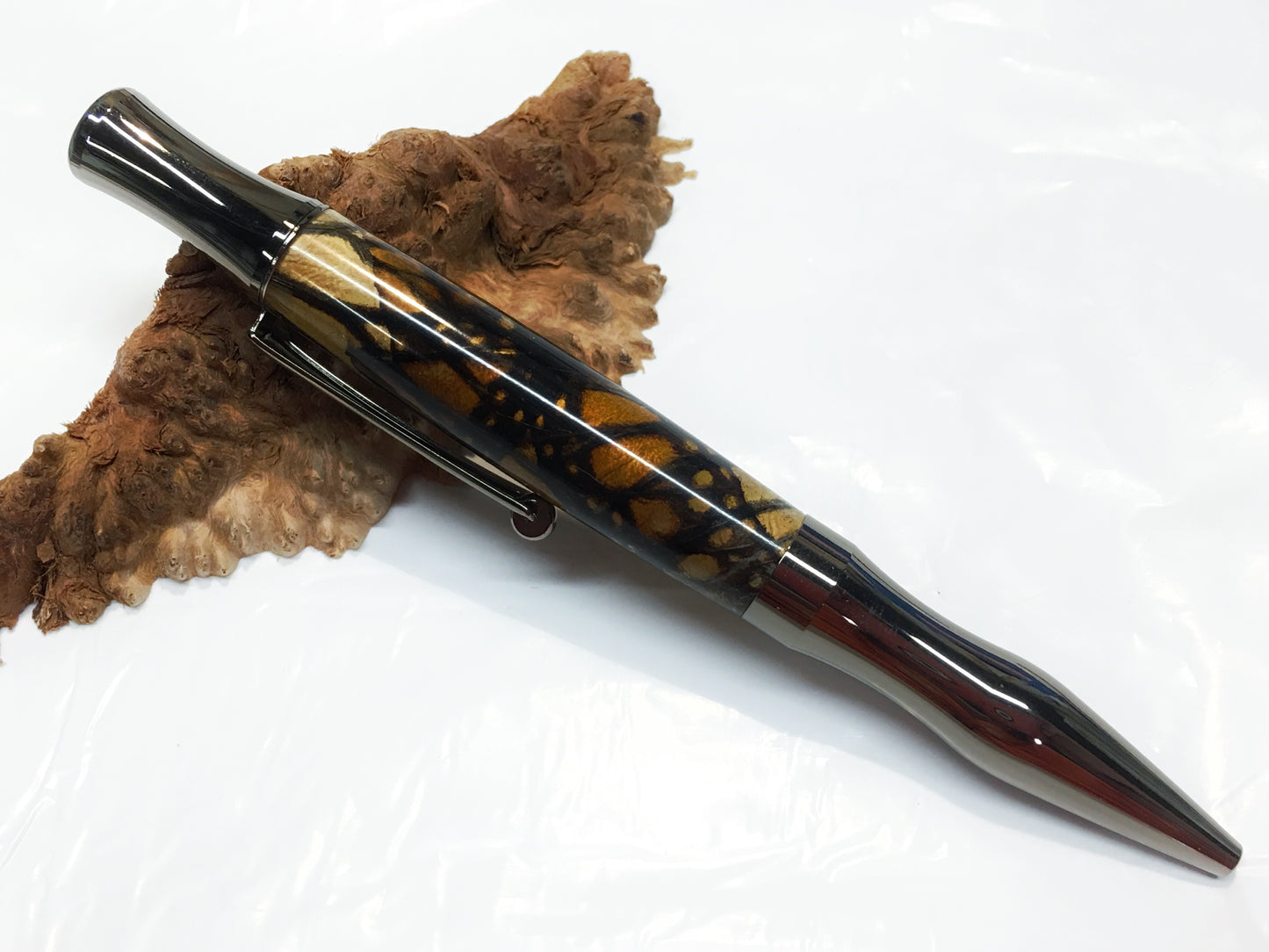 Virage / Black Titanium - Monarch Butterfly Clear Cast