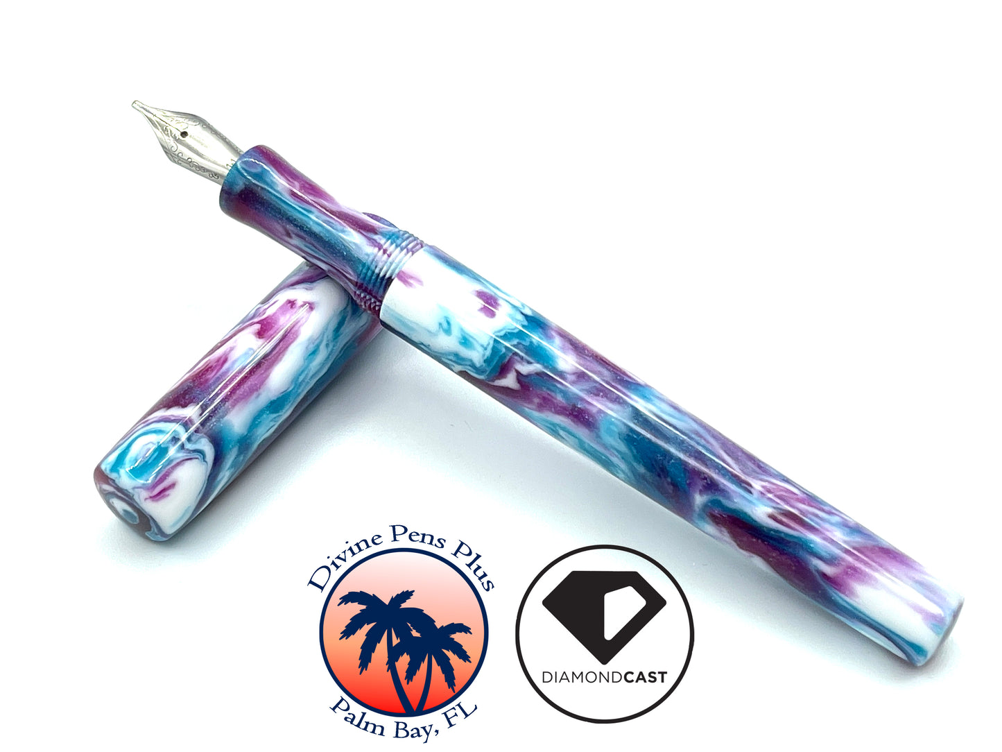 Palm Bay Fountain Pen - "Andromeda" DiamondCast™