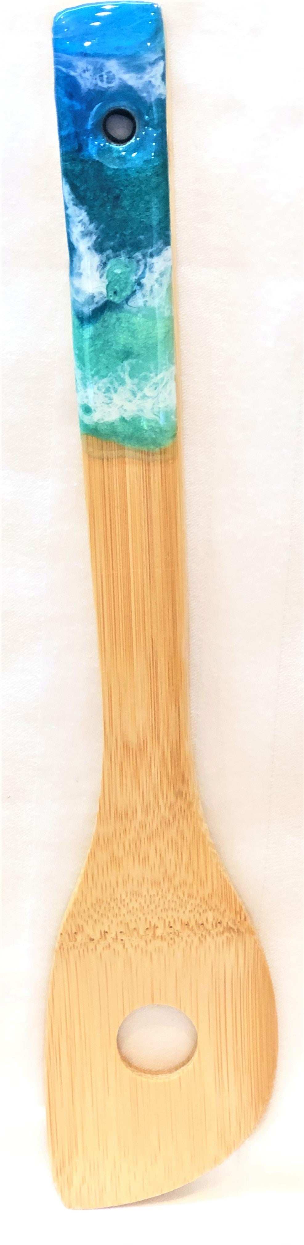 Utensils - Bamboo Cooking Utensils with Resin Handle