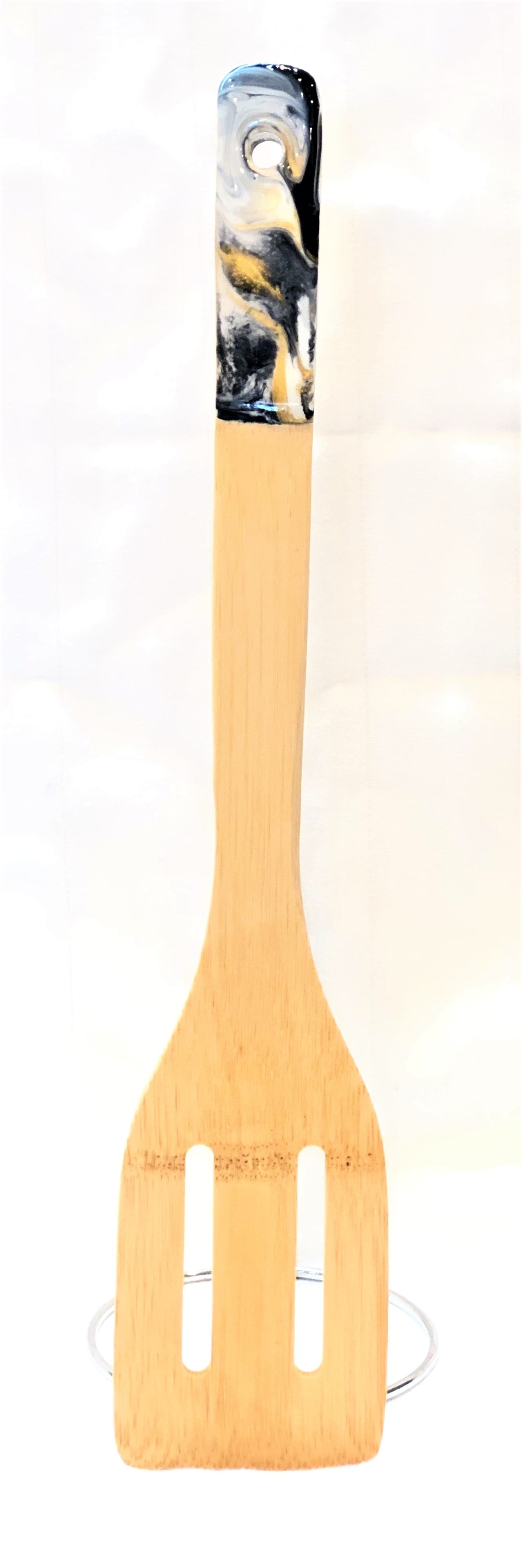 Utensils - Bamboo Cooking Utensils with Resin Handle