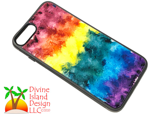 iPhone 7/8 Plus Phone Case - "Rainbow" Resin