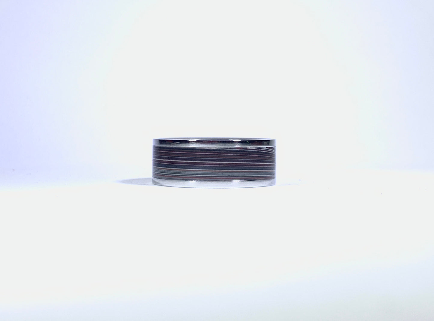 Ring / 8mm 2 piece Stainless Steel - Jeep “Fordite”- Size 12